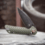Skallywag Tactical Mako II Folding Knife, 3.5in, D2, Drop Point Blade, G10, OD Green Handle, Mako II - OD Green