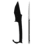 Skallywag Tactical MDV Plus One Fixed Blade Knife, 3.25 in, D2, Modified Tanto Blade, Black, MDV Plus One-Black