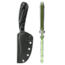 Skallywag Tactical Scorpion Pro Fixed Blade Knife, 2.75in, Steel 440c, Persian, G10 Zombie Green Handle, Black, Scorpion Pro - Zombie Green