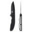 Skallywag Tactical Sentrax Folding Knife, 3.25 in, 154CM, Drop Point Blade, G10/Stainless Steel Handle, Black, Sentrax