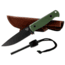 Skallywag Tactical Wanderer Fixed Blade Knife, 4.75 in, 154CM, Straight Back Blade, G10 Handle, Green, Wanderer-Green