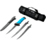 TRUE Fishing Fixed Blade Knives Kit, 6/7.5/9.5in, 5Cr13 Steel, Fillet, TPR Handle, Titanium Nitride, TRU-FXK-1000