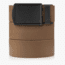 SlideBelts Survival Belt, Brown Strap-Matte Black Buckle, 55in Long, 1.5in Wide SURVBELT-BWNMATTBLK-48