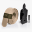 SlideBelts Survival Belt, Desert Tan Strap-Matte Black Buckle, 55in Long, 1.5in Wide SURVBELT-TANMATTBLK-48