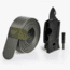 SlideBelts Survival Belt, Olive Drab Strap-Matte Black Buckle, 55in Long, 1.5in Wide SURVBELT-OLVMATTBLK-48