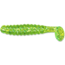 Slider Crappie Panfish Grub, 18, 1.5in, Chartreuse Glitter, CSGG5