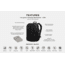 SLNT Incognito Faraday Backpack, USA Berry Compliant, Black, 25L Pack/14L Inert, SL-BPK-BER-01