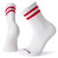 Smartwool Athletic Light Elite Stripe Crew Socks - Mens, Crimson, Large, SW001249151-L