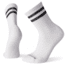 Smartwool Athletic Light Elite Stripe Crew Socks - Mens, White/Black, Medium, SW001249D89-M