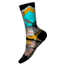 Smartwool Bike Zero Cushion Wolf Print Crew Socks, Multi Color, Medium, SW0019681501-M