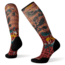 Smartwool Compression Sightseeing Sunflower Print OTC Socks - Womens, Masala, Small, SW003990D42-S