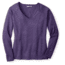 Smartwool Granite Falls Micro Stripe V-Neck Sweater - Womens, Mountain Purple Heather, Extra Small, SW000126592XS