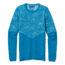 Smartwool Intraknit Merino 200 Pattern Crew - Womens, Ocean Abyss/Wave Blue Floral Scape, Large, SW016412F34-L
