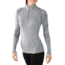 Smartwool Lightweight Pattern Zip Tee - Women's-Silver Grey Heather-Large
