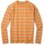 Smartwool Merino 150 Baselayer Long Sleeve - Mens, Atomic Orange Stripe, Extra Large, SW016042D49-XL