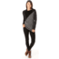 Smartwool Merino 250 Asym Top - Womens, Black Snow Swirl, Medium, SW015109C21-M