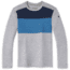 Smartwool Merino 250 Baselayer Colorblock Crew - Mens, Light Gray Heather/Neptune Blue Heather, Large, SW016353H87L