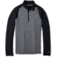 Smartwool Merino 250 Baselayer Pattern 1/4 Zip - Mens, Black/Medium Grey, Small, SW0NP616D85