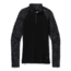Smartwool Merino 250 Baselayer Pattern 1/4 Zip - Womens, Black Traced Dahlia, Extra Small, SW016375E42-XS