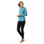 Smartwool Merino 250 Baselayer Pattern 1/4 Zip - Womens, Wave Blue Traced Dahlia, Small, SW016375E39-S