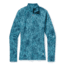 Smartwool Merino 250 Baselayer Pattern 1/4 Zip - Womens, Wave Blue Traced Dahlia, Small, SW016375E39-S