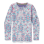 Smartwool Merino 250 Baselayer Pattern Crew - Kids, Winter White Digital Snowflake, Extra Large, SW016122E93-XL