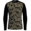 Smartwool Merino 250 Baselayer Pattern Crew - Mens, Military Olive Camo/Black, Large, SW016351H15L
