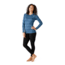 Smartwool Merino 250 Baselayer Pattern Crew - Womens, Alpine Blue/Modern Plaid, Extra Small, SW016371F54-AB/MP-X-Small