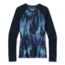 Smartwool Merino 250 Baselayer Pattern Crew - Womens, Deep Navy Forest Scape, Small, SW016371E43-S