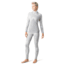 Smartwool Merino 250 Crossover Neck Top - Womens, Light Gray Traced Dahlia, Small, SW016404E41-S