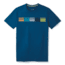 Smartwool Merino Sport 150 Flag Logo Tee - Mens, Alpine Blue, Medium, SW015155B25-M