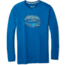 Smartwool Merino Sport 150 Mountain Aurora Long Sleeve Tee - Mens, Alpine Blue, Small, SW019021B25-S