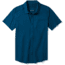 Smartwool Merino Sport 150 Short Sleeve Button Down - Mens, Alpine Blue, Small, SW016203B25-S