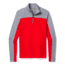 Smartwool Merino Sport 250 Long Sleeve 1/4 Zip - Mens, Light Gray Heather/Cardinal Red, Extra Large, SW019024E76-XL