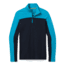 Smartwool Merino Sport 250 Long Sleeve 1/4 Zip - Mens, Sea Blue/Deep Navy, Small, SW019024E82-S
