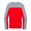 Smartwool Merino Sport 250 Long Sleeve Crew - Mens, Light Gray Heather/Cardinal Red, 2XL, SW019023E76-XXL
