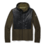 Smartwool Merino Sport Fleece Full Zip Hybrid Hoodie - Mens, Military Olive Heather, Extra Large, SW019045D12-XL