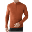Smartwool Midweight Zip T Long Sleeve - Men's-Large-Sienna Heather