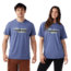 Smartwool Mountain Horizon Short Sleeve Graphic Tee, Nightfall Blue, Large, SW002763P43100L000
