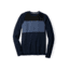 Smartwool NTS Mid 250 Color Block Crew, Deep Navy/Dark Blue Steel Heather, Small, SW0NP657551-S