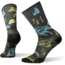 Smartwool PhD Cycle Ultra Light BearCamp Print Crew Socks, Black, Medium, SW007017001-M
