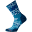 Smartwool PhD Outdoor Light Pattern Crew Sock - Women's-Glacial Blue-Small