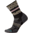Smartwool PhD Outdoor Light Pattern Mid Crew Sock - Women's-Charcoal Black-Medium