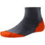 Smartwool PhD Run Light Elite Mini Sock - Men's-Graphite/Dark Orange-Large