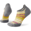 Smartwool PhD Run Light Elite Stripe Micro Socks - Womens, Lunar Gray Heather, Medium, SW000772E15-LGH-Medium