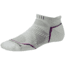 Smartwool PhD Run Light Micro Sock - Women's-Silver Grey Heather-Small