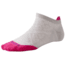 Smartwool PhD Run Ultra Light Micro Sock - Women's-Silver/Bright Pink-Small
