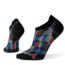 Smartwool PhD Run Ultra Light Stacked Block Print Micro Socks - Mens, Bright Blue, Extra Large, SW001258378-XL