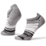 Smartwool PhD Run Ultra Light Striped Micro Socks - Womens, Light Gray, Small, SW001410039-S
