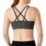 Smartwool PhD Seamless Double Strappy Bra - Womens, Charcoal Heather, Extra Small, SW0SO165010XS